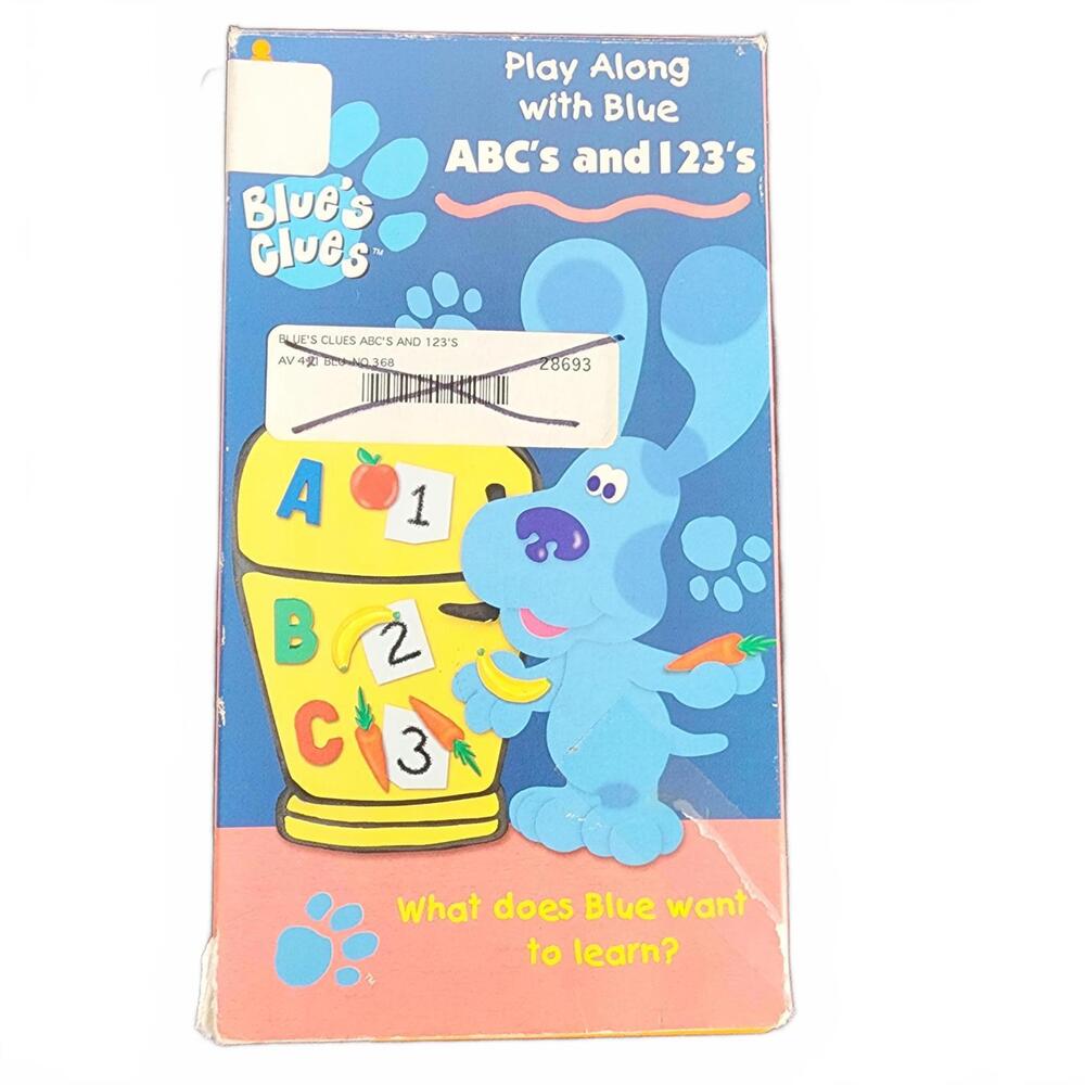 Blue's‎ Clues: ABC's and 123's VHS - Learn with Blue!